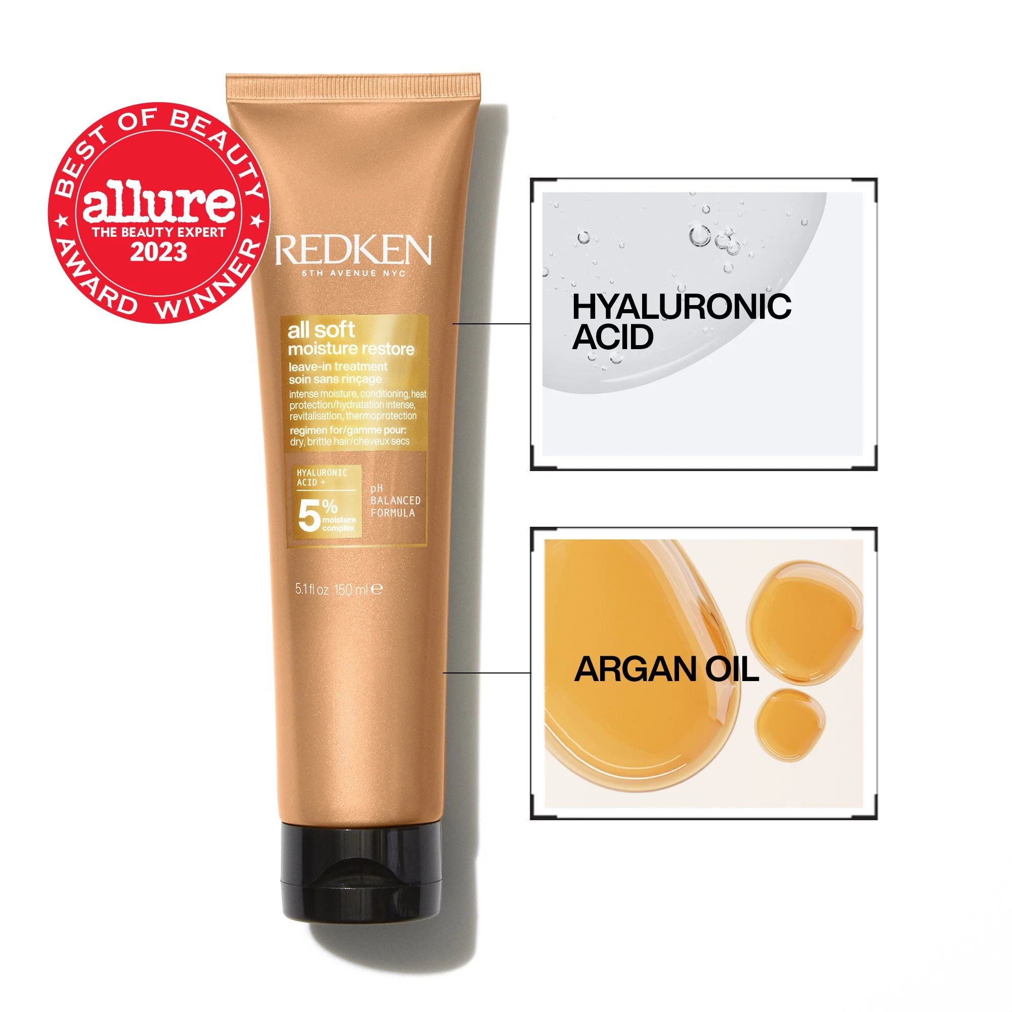 Redken All Soft Moisture Restore Leave In Treatment 150 ml - Image 2