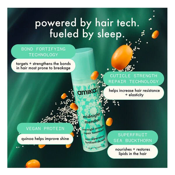 Amika Midnight Mender Overnight Strength Repair Treatment 100 ml - Image 2