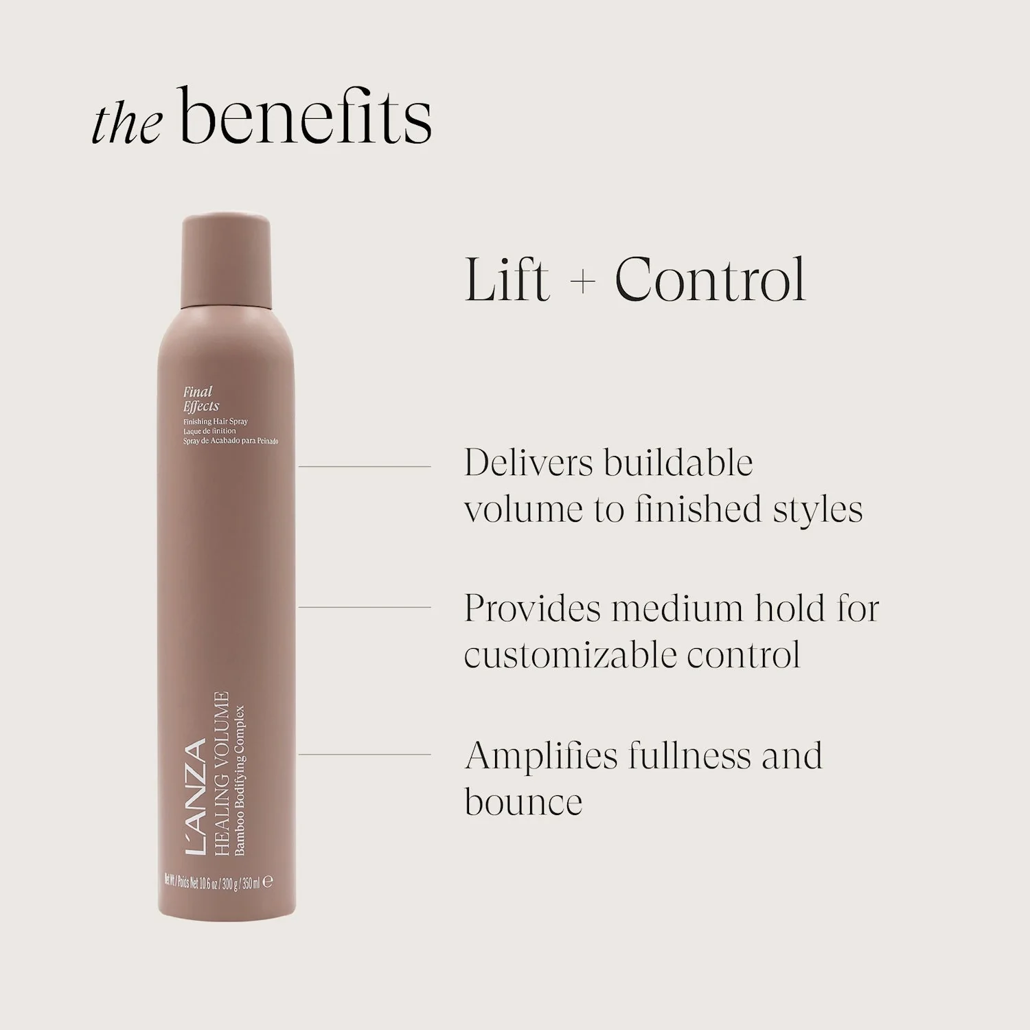 Lanza Healing Volume Final Effects Spray 300ml - Image 4