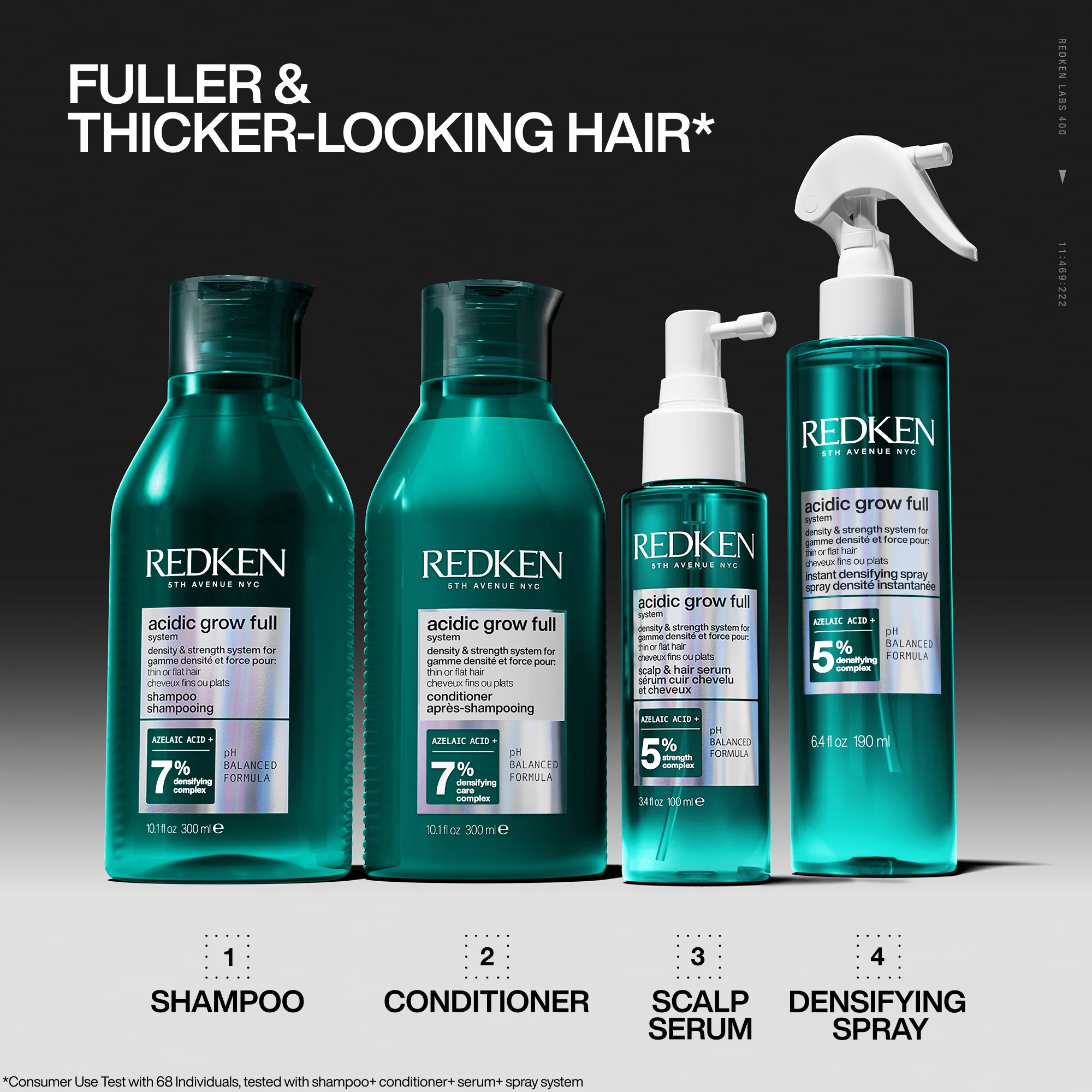 Redken Acidic grow Full System Densifying Conditioner for Thin Hair 300 ml - Image 8
