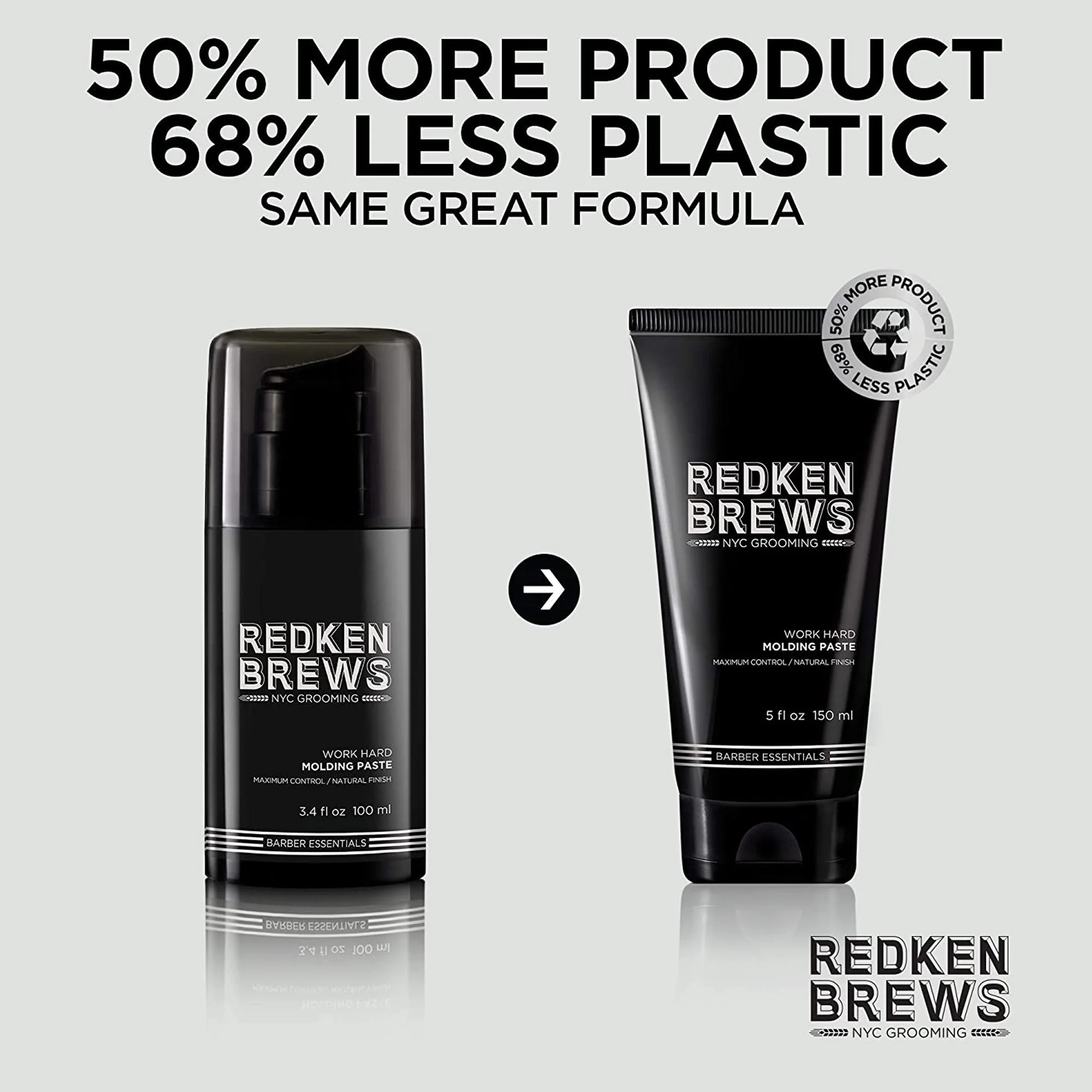 Redken Brews Work Hard Molding Paste 150 ml - Image 4